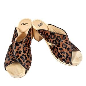 PAIGE Leopard Print Mules